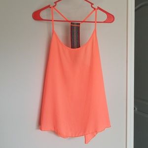 Neon orange tank
